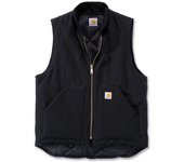 Carhartt Duck Arctic Quilt Lined Chaleco - Negro