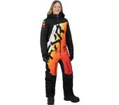FXR CX Lite Sunrise Traje de moto de nieve de una pieza para mujer - Negro Blanco Naranja (8)