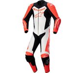 Alpinestars GP Force Lurv Traje de cuero de moto de una pieza perforado - Negro Blanco Rojo (56)
