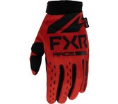 FXR Reflex 2023 Guantes de motocross juvenil - Negro Rojo (M)