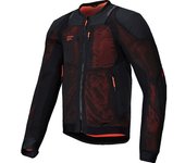 Alpinestars Troop-Air Pro Chaqueta protectora - Negro Rojo (M)