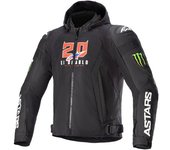 Alpinestars FQ20 Zaca Air Monster Chaqueta textil de motocicleta - Negro Blanco (S)