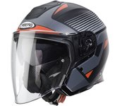 Caberg Flyon Rio Casco Jet - Negro Rojo (XL)