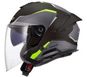 LS2 OF618 Verso II Air Casco Jet - Negro Amarillo (XS)