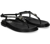 Bibi Lou Sandalias Planas Mujer - Negro Talla 37