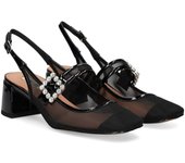 Bibi Lou Zapatos De Tacón Bajo Mujer - Negro Talla 40