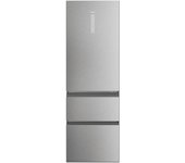Frigorífico Combi Haier HTW5618CNMG | 3D 60 Series 5 | 3 Puertas | No Frost | Inox | Clase C | 185x59,5 cm