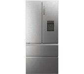 Frigorífico Haier MultiDoor FD 83 Series 7 HFW7819EWMP | 4 Puertas | No Frost | Clase E | Platinum Inox | 192,5x83 cm