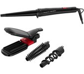 Rowenta Infinite Looks CF422L Rizador de pelo Caliente Negro, Rosa 48 W