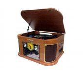 Sunstech PXRC52CD Tocadiscos de tracción directa Madera Automático
