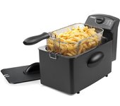 Freidora Princess 01.182729.01.001 | acero negro | 4 L