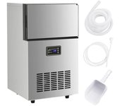 Vidaxl Máquina De Hacer Cubitos De Hielo 45 Kg/24H Plateada