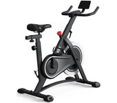 Ksix Kb01 Bicicleta Estática Indoor con Soporte Ajustable Compatible con Kinomap y Zwift, Negra