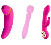 Hugbox Kit De Juguetes Eróticos - Pack Solo - Rosa: Succionador De Clítoris, Vibrador Conejito Y Vibrador Wand