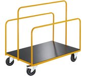 kaiserkraft Carro de transporte para planchas, con 3 arcos tubulares firmemente soldados, carga máx. 350 kg