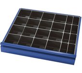 RAU Separadores de cajones, 1 caja interior para piezas pequeñas con 24 compartimentos, para alturas de cajones 60 + 90 mm