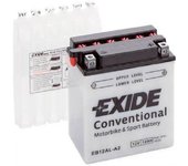 Exide Batería de moto  eb12al-a2 12ah 165a 12v