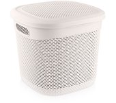 Cesta Mediana Cuadrada con Tapa 15 Litros 7house