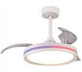 Ventilador led aspas desplegables north rgb cct dim (40w)