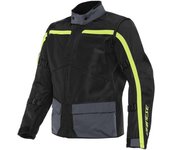 Dainese Outlaw Tex Chaqueta textil de motocicleta - Negro Gris Amarillo (44)