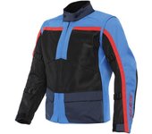 Dainese Outlaw Tex Chaqueta textil de motocicleta - Negro Rojo Azul (60)