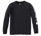 Carhartt Workwear Logo Camisa de manga larga para damas - Negro (S)
