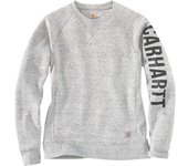 Carhartt Clarksburg Crewneck Sudadera de señora - Gris Blanco (M)
