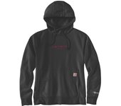 Carhartt Force Relaxed Fit Lightweight Graphic Sudadera con capucha para damas - Negro