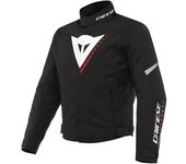 Dainese Veloce D-Dry Chaqueta textil de la motocicleta - Negro Blanco Rojo (50)
