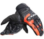 Dainese Carbon 4 Short Guantes de motocicleta - Negro Rojo (L)