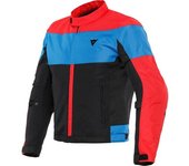 Dainese Elettrica Air Tex Chaqueta textil de la motocicleta - Negro Rojo Azul (46)