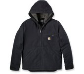 Carhartt Relaxed Fit Washed Duck Sherpa Lined Chaqueta - Negro (M)