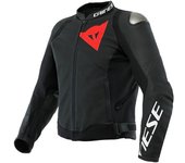 Dainese Sportiva Chaqueta de cuero de motocicleta perforada - Negro (60)