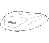 SHAD TAPA COMPLETA CON EMBELLECEDOR ALUMINIO SH59X -  (65 cm)