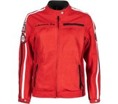 Helstons Queen Mesh Chaqueta textil de la motocicleta de las señoras - Rojo (S)