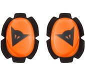 Dainese Pista Deslizadores de rodilla - Negro Naranja (un tamaño)
