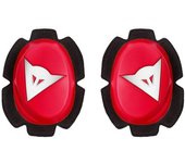Dainese Pista Deslizadores de rodilla - Blanco Rojo (un tamaño)