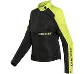 Dainese Ribelle Air Tex Chaqueta textil de moto para mujer - Negro Amarillo (40)
