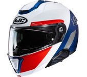 HJC i91 Bina Casco - Blanco Rojo Azul (XS 54 55)