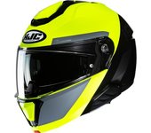 HJC i91 Bina Casco - Negro Amarillo Plata (S)