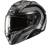 HJC i91 Arven Casco - Negro Gris (XL)