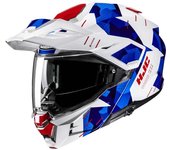 HJC i80 Roki Casco - Blanco Rojo Azul (M)