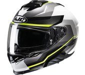 HJC i71 Nior Casco - Negro Gris Amarillo (XS 54 55)