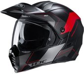 HJC C80 Rox casco - Negro Rojo (XS)