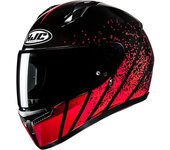 HJC C10 Haven Casco - Negro Rojo (M)