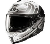 HJC i71 Viz Casco - Negro Gris Blanco (XS 54 55)