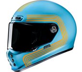 HJC V10 Foni Casco - Azul Naranja (L)