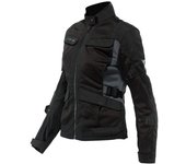 Dainese Desert Tex Chaqueta textil para motocicletas para damas - Negro Gris (50)