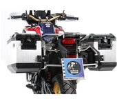 Hepco & Becker Porta case Carrier Cutout incluye Xplorer case CRF 1000 Africa Twin Bj.2016-2017, caja de plata - Plata