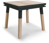 MON PETIT MEUBLE FRANCAIS Escritorio cadruado de madera de fresno maciza con 1 cajón, 90 cm